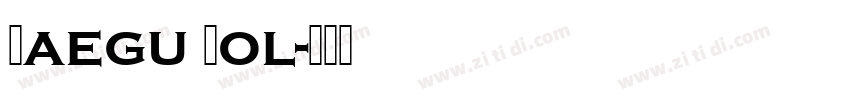 Gaegu Bol字体转换